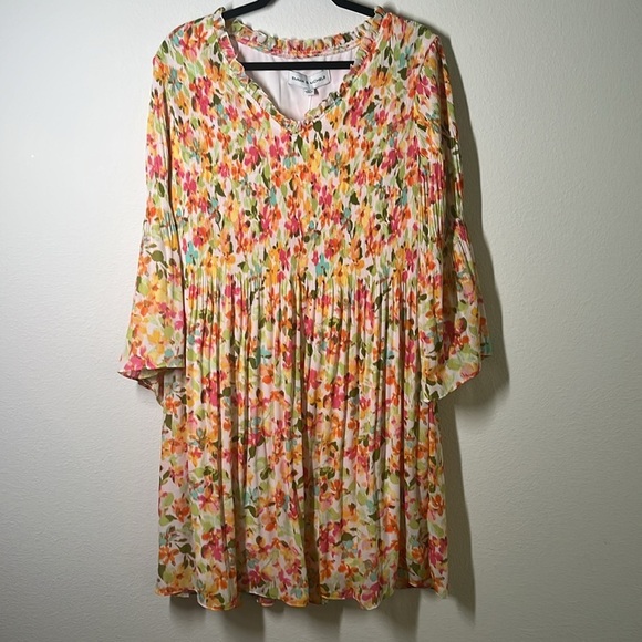 Emma & Michell Floral Summer Dress NWT Size 2X - Picture 2 of 7